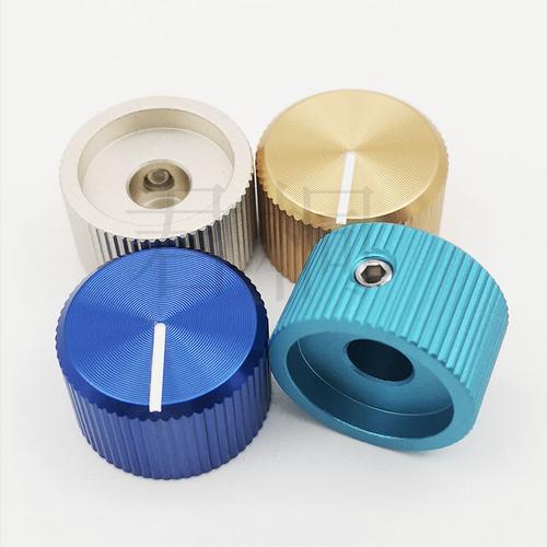 源頭工廠直供 優(yōu)質(zhì)鋁合金銅藍(lán)色音箱電位器旋鈕開關(guān)，保健電器配件優(yōu)選